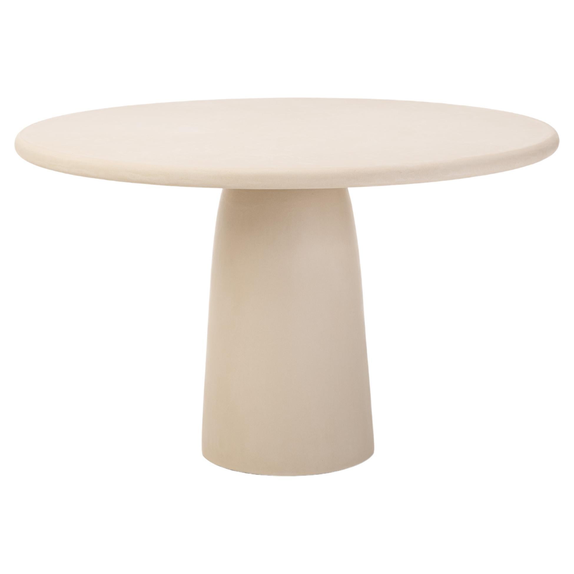 Minimalist Contemporary Round Natural Plaster 