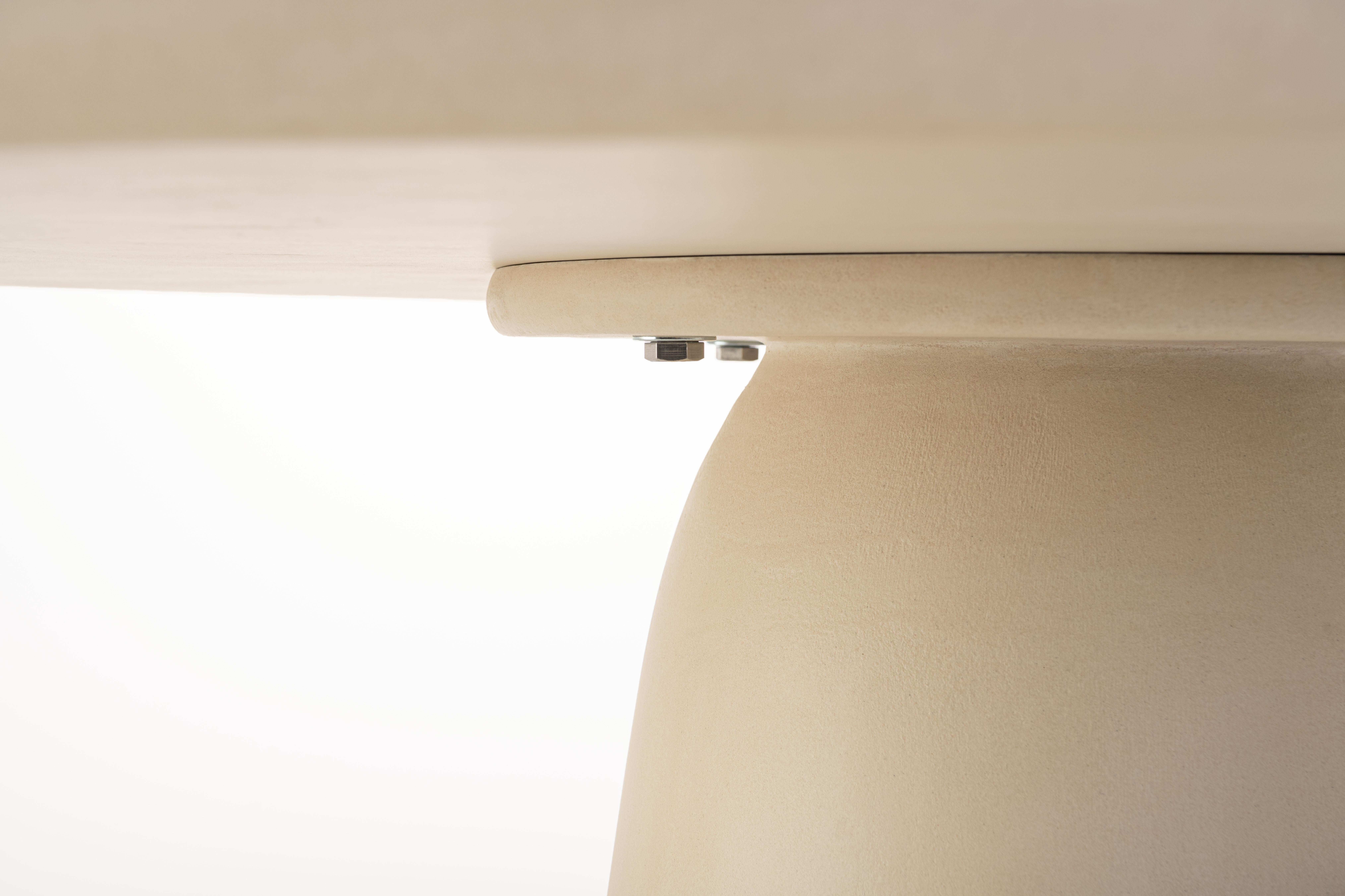 Contemporary Round Natural Plaster 