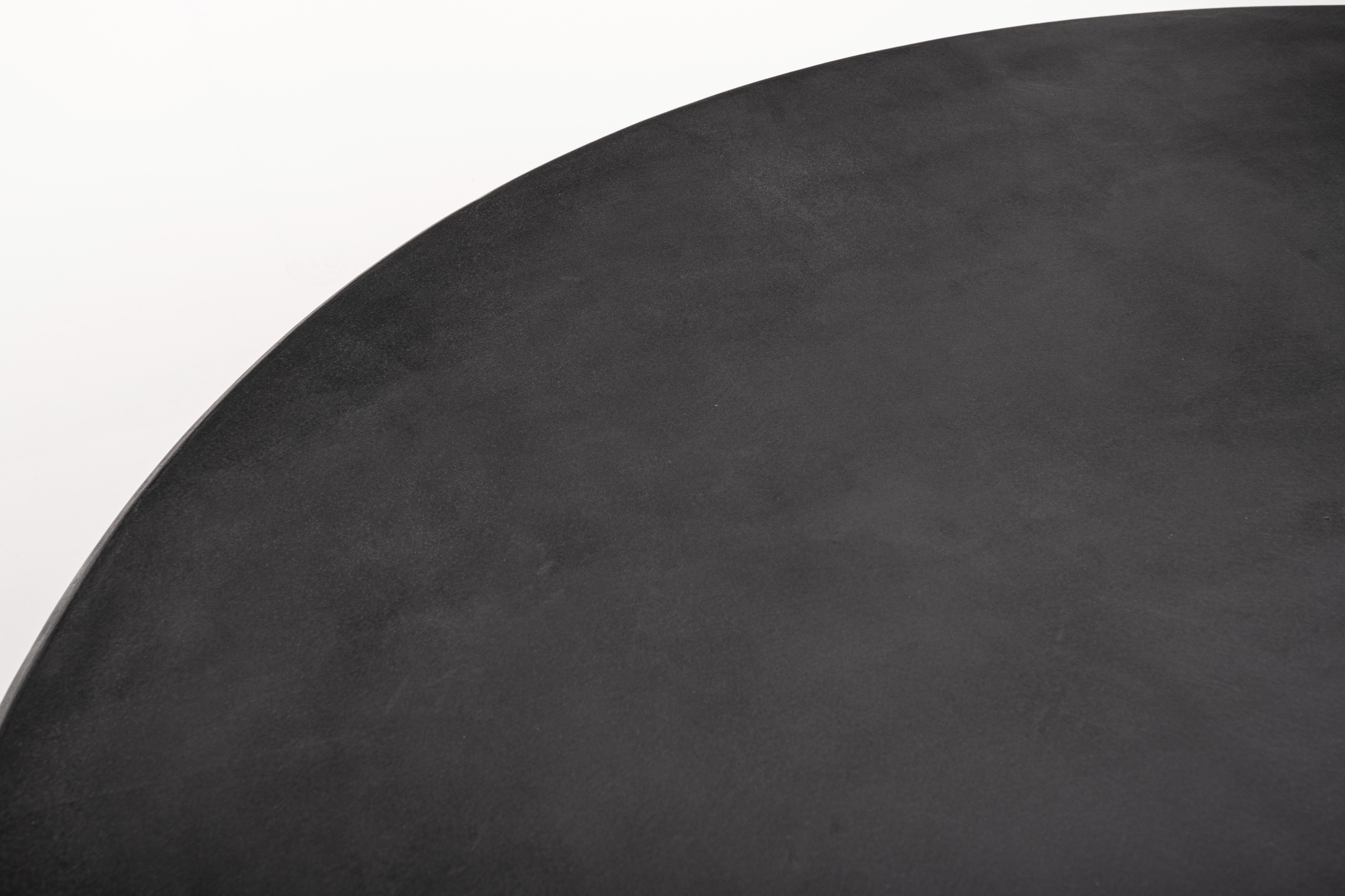 Hand-Crafted Contemporary Round Natural Plaster Table 