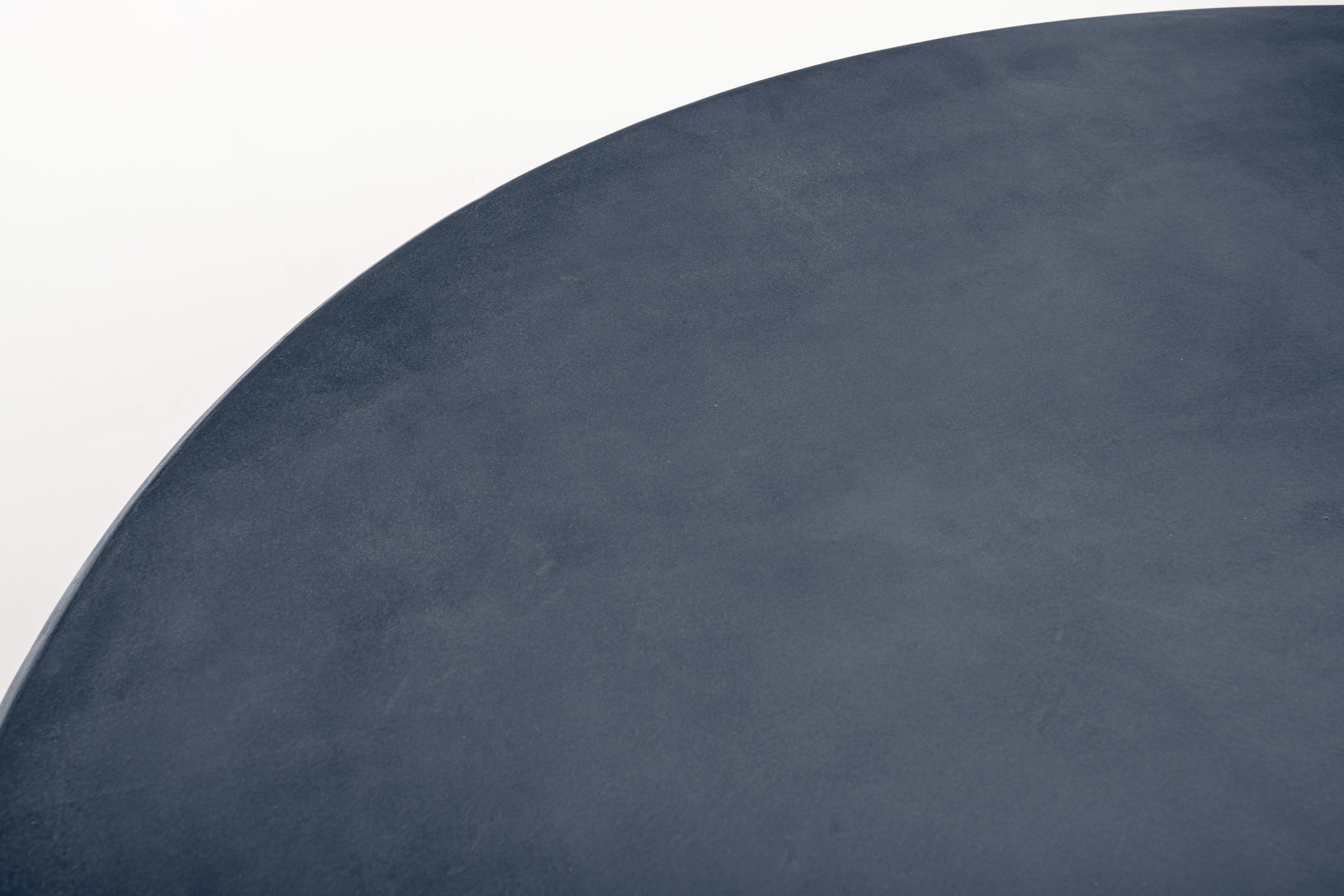 Contemporary Round Natural Plaster Table 