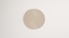 Contemporary Round Niwa Beige Linen