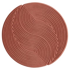 Round Contemporary Niwa Red Coral