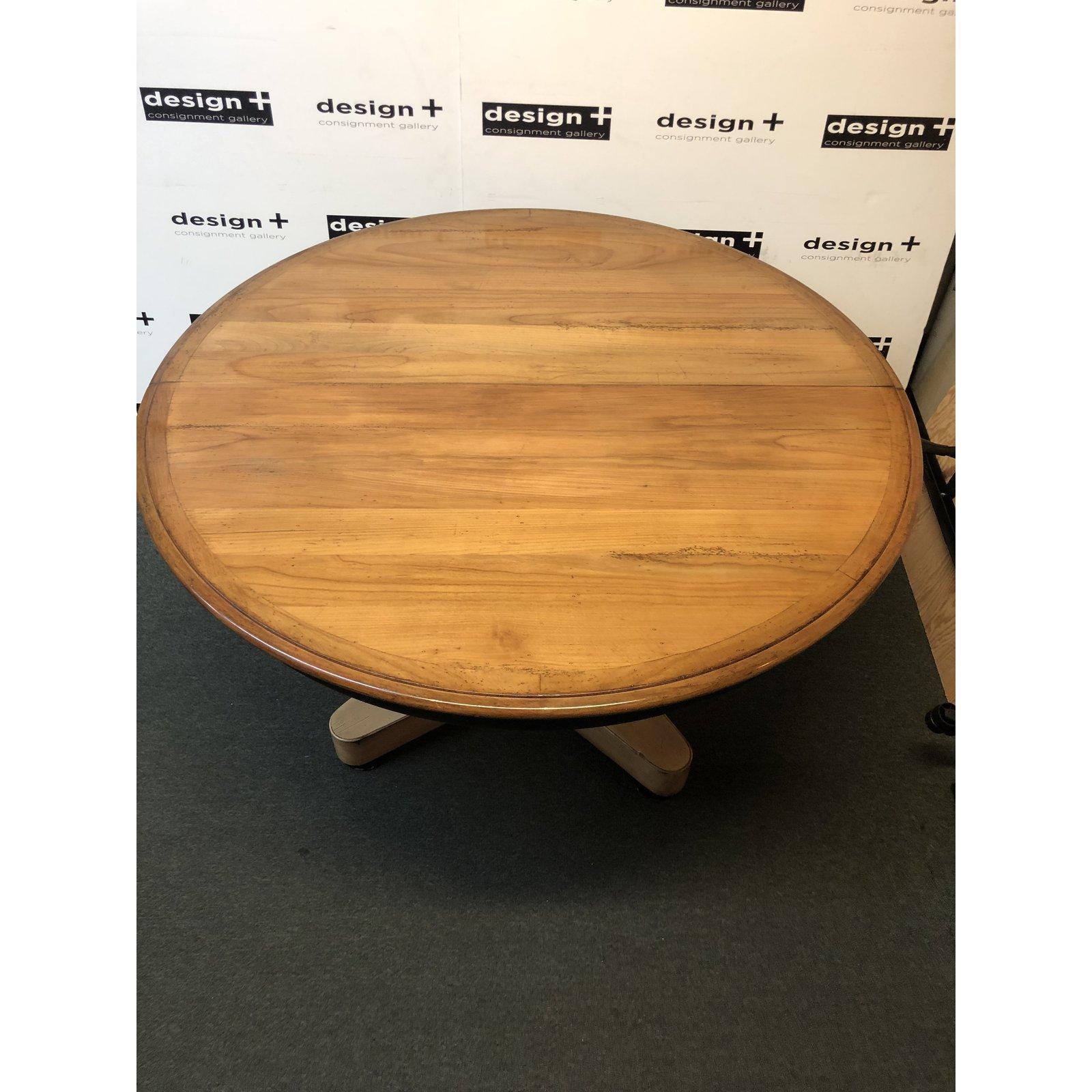 Contemporary Round Pedestal Dining Table For Sale 8