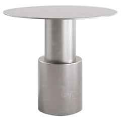 Contemporary Round Stainless Steel Maresa Side Table by Pietro Franceschini