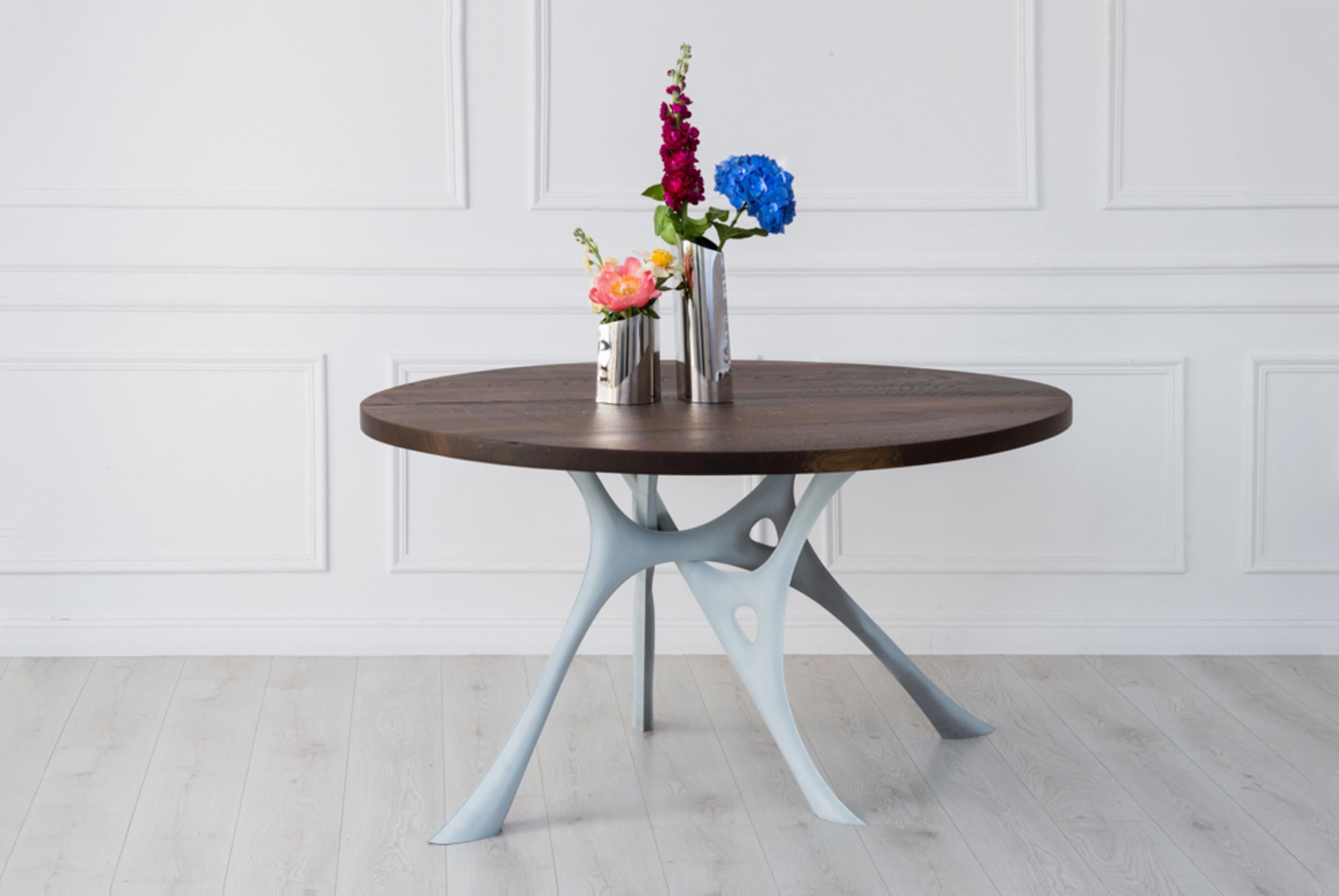 Contemporary Round Table 'Morph' by Zieta, Steel & Concrete For Sale 2