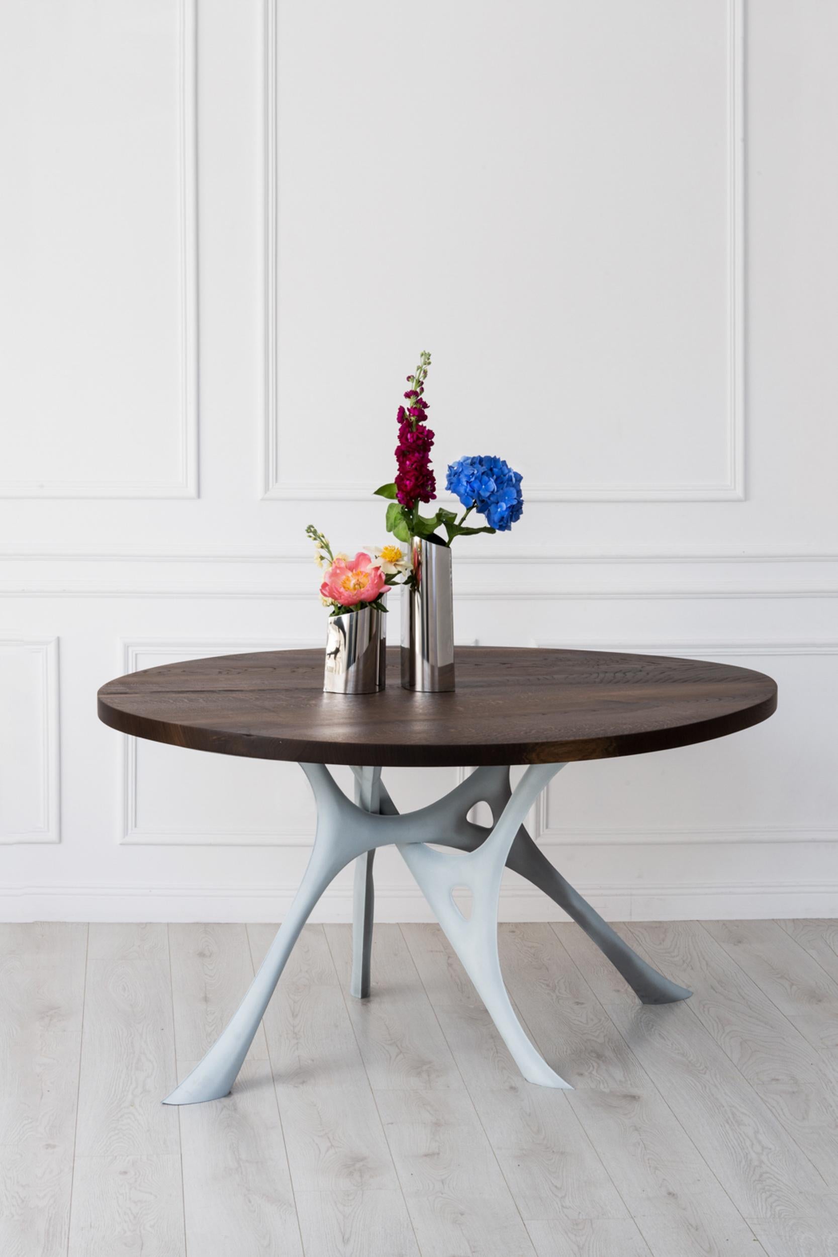 Contemporary Round Table 'Morph' by Zieta, Steel & Concrete For Sale 4