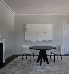 Contemporary Round Table 'POSE', 160, Black Oak