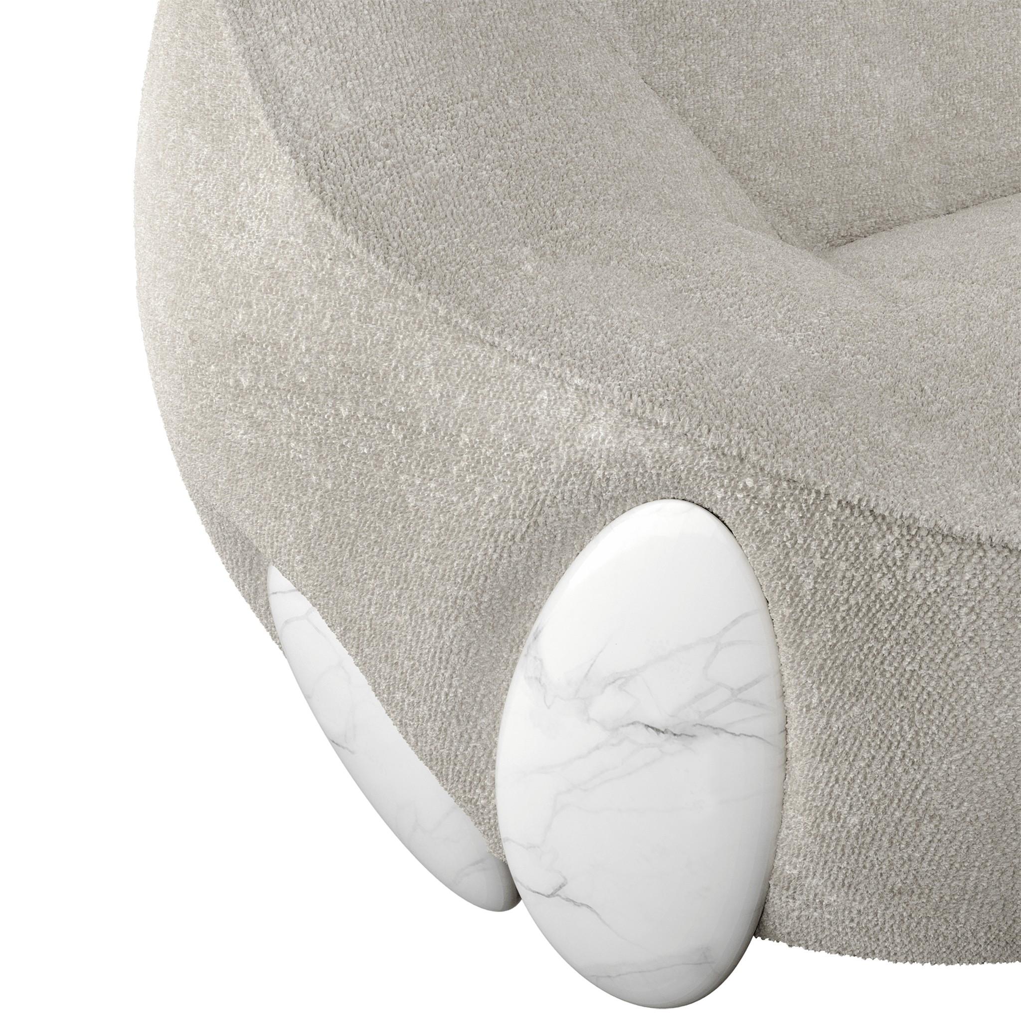 round white sofa