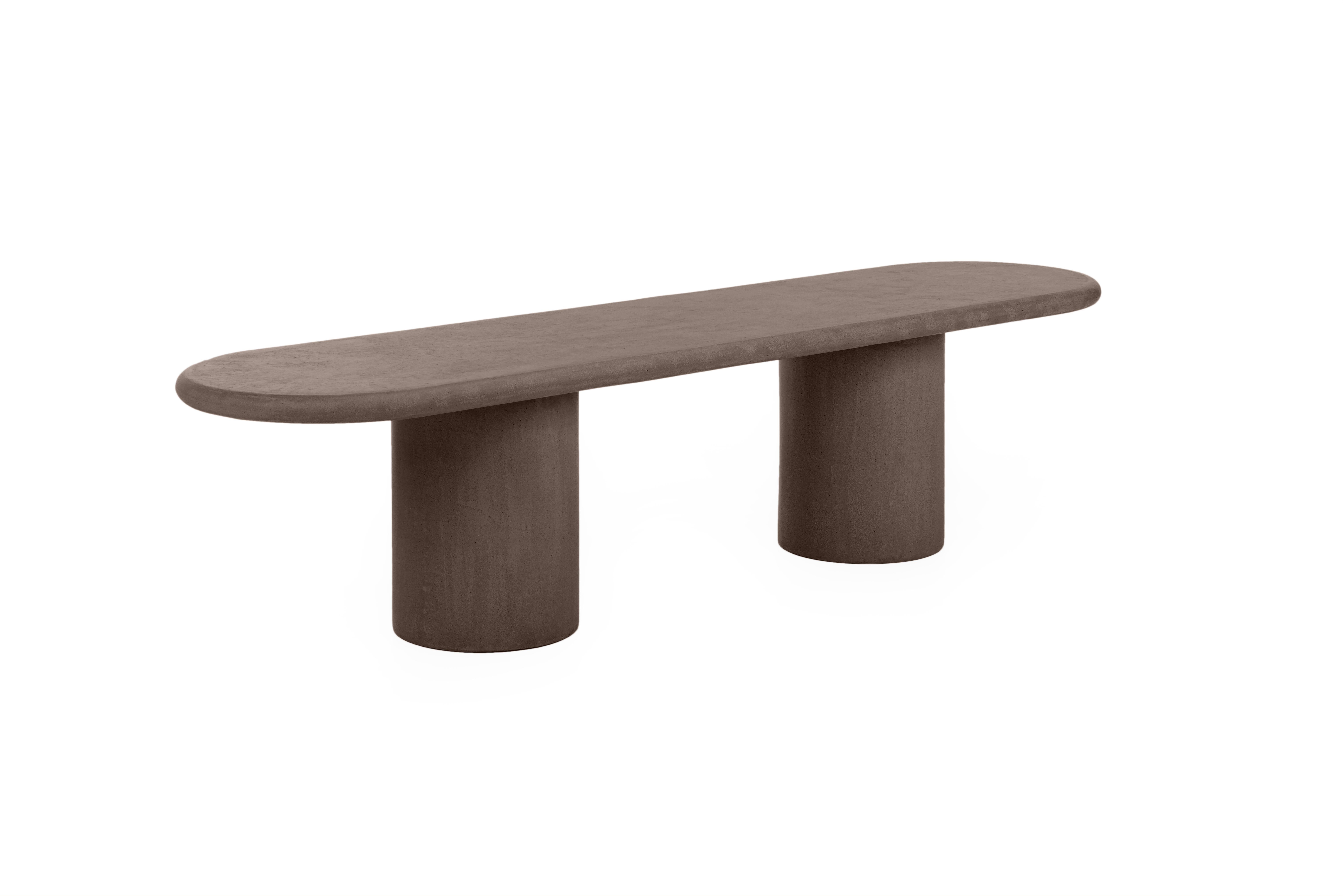 Hand-Crafted Contemporary Rounded Natural Plaster 