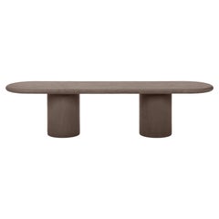Contemporary Rounded Natural Plaster "Column" Bench 200cm by Isabelle Beaumont