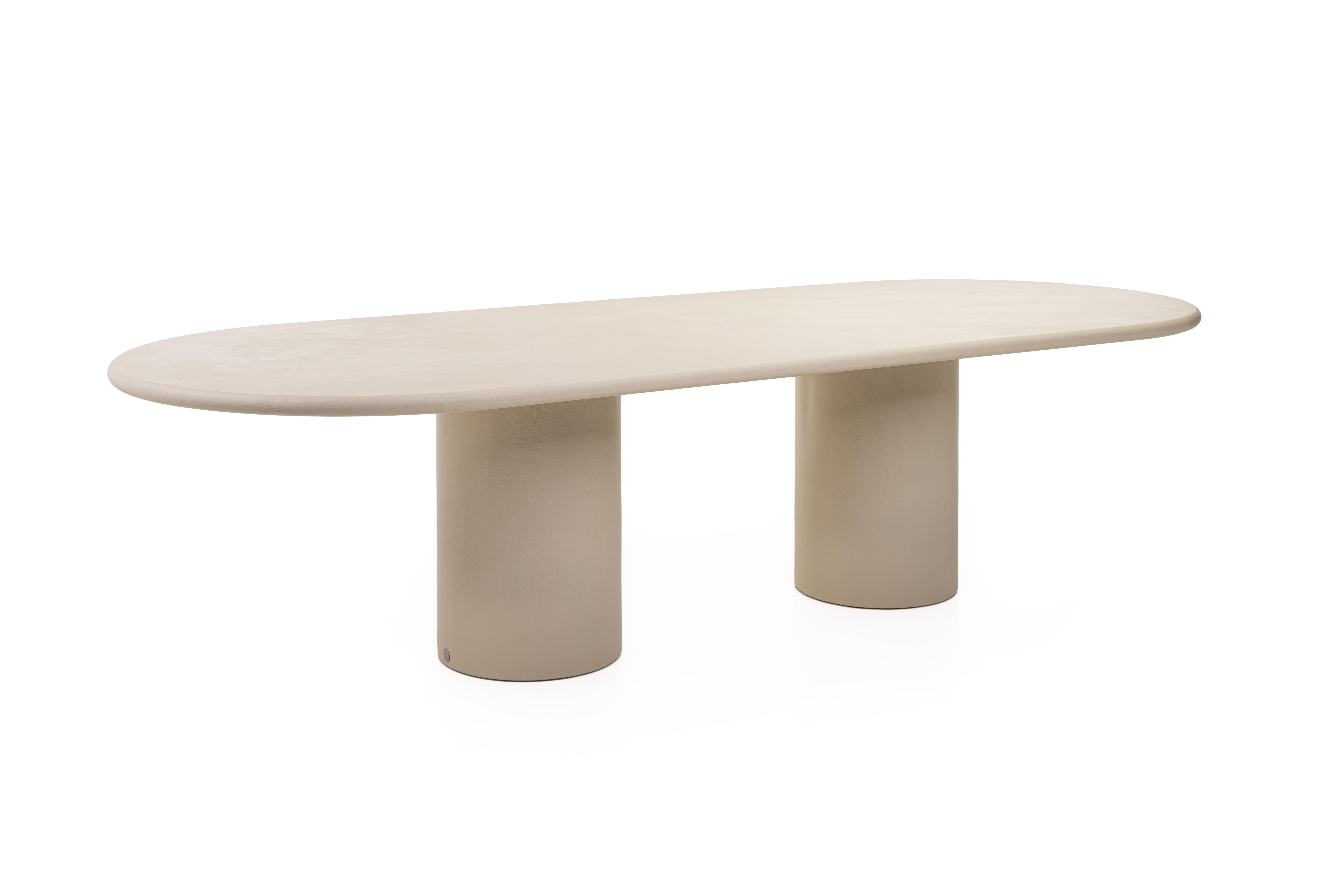 Minimalist Contemporary Rounded Natural Plaster 
