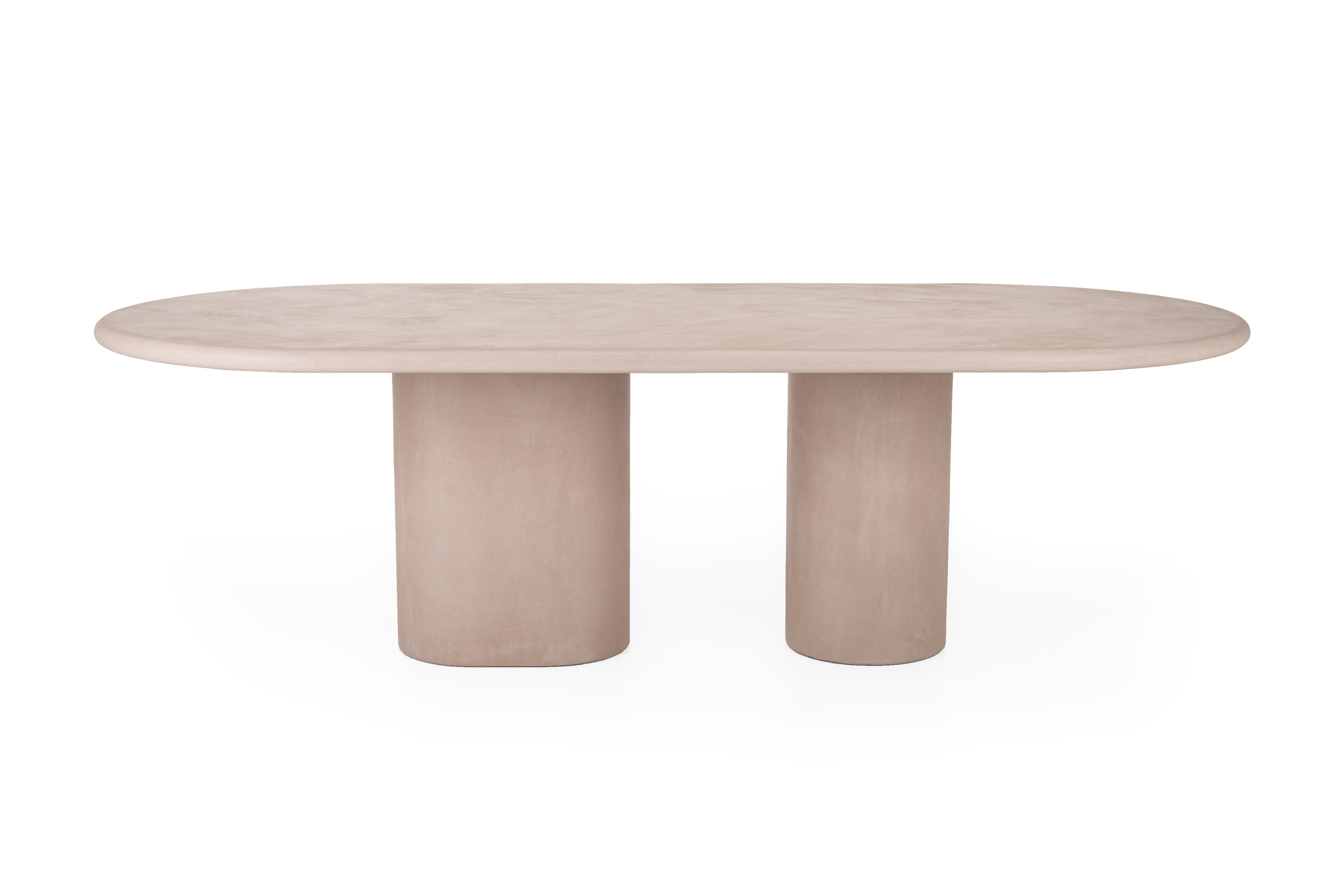 Minimalist Contemporary Rounded Natural Plaster 