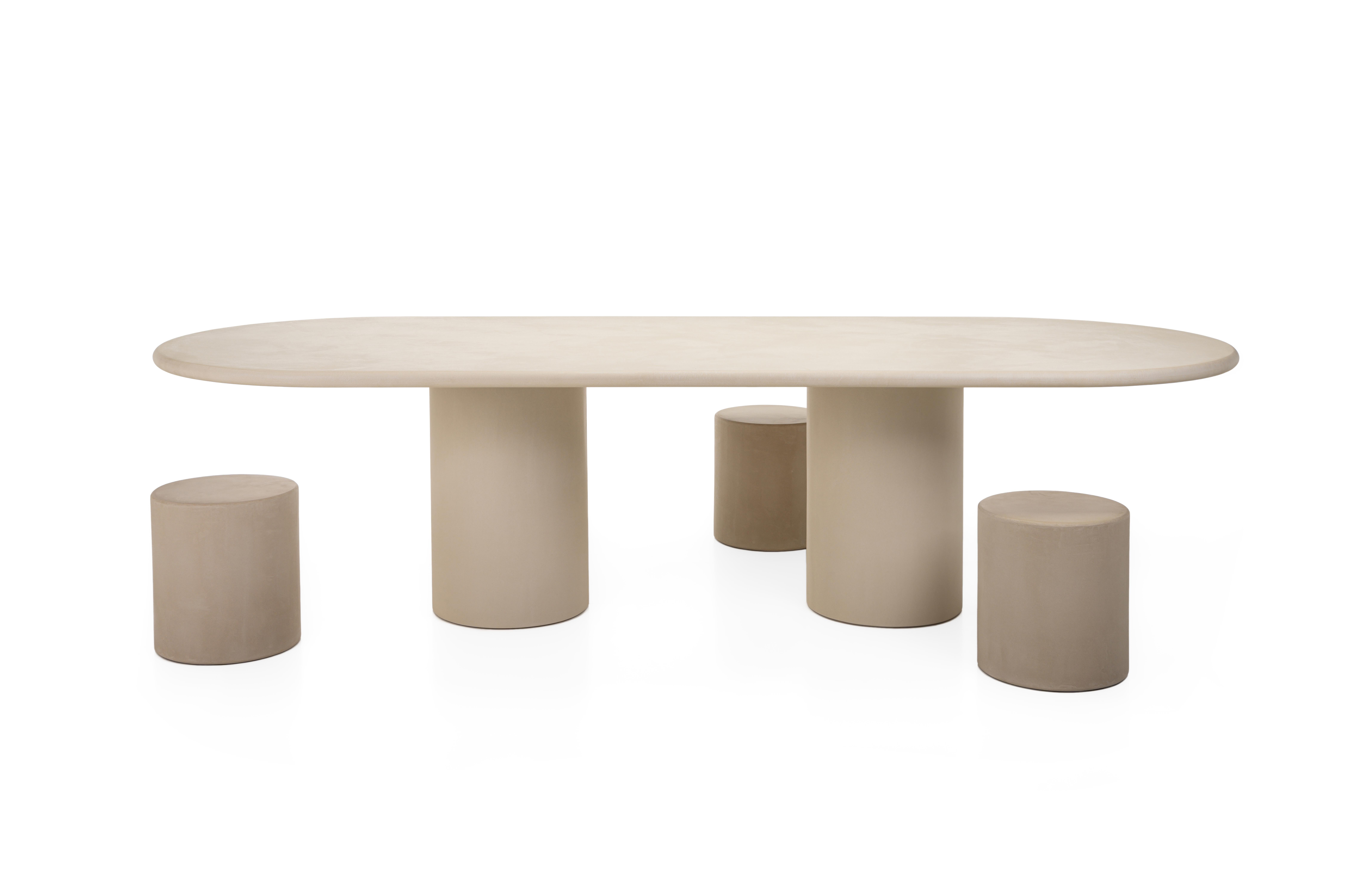 Contemporary Rounded Natural Plaster 