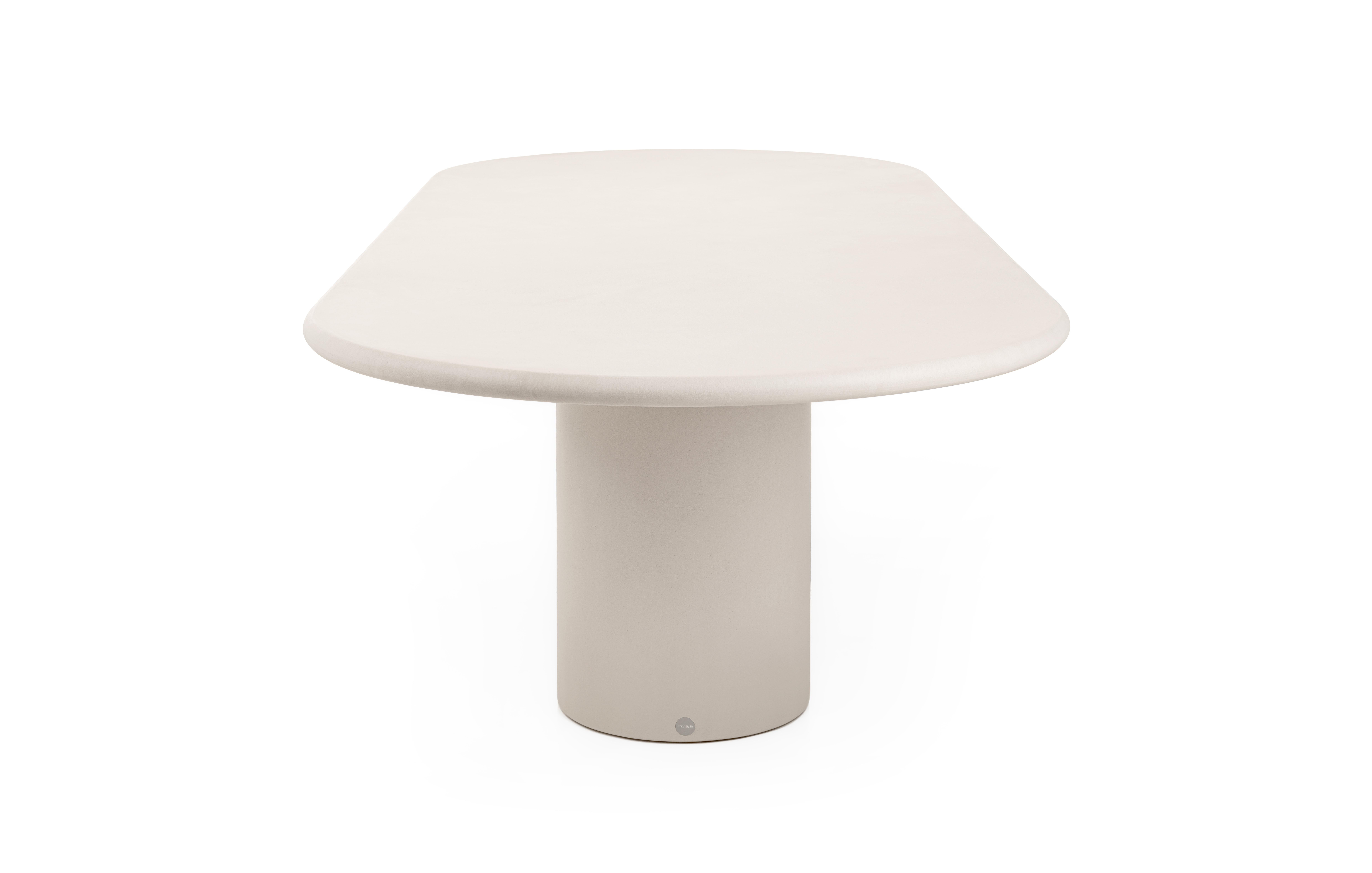 Hand-Crafted Contemporary Rounded Natural Plaster 