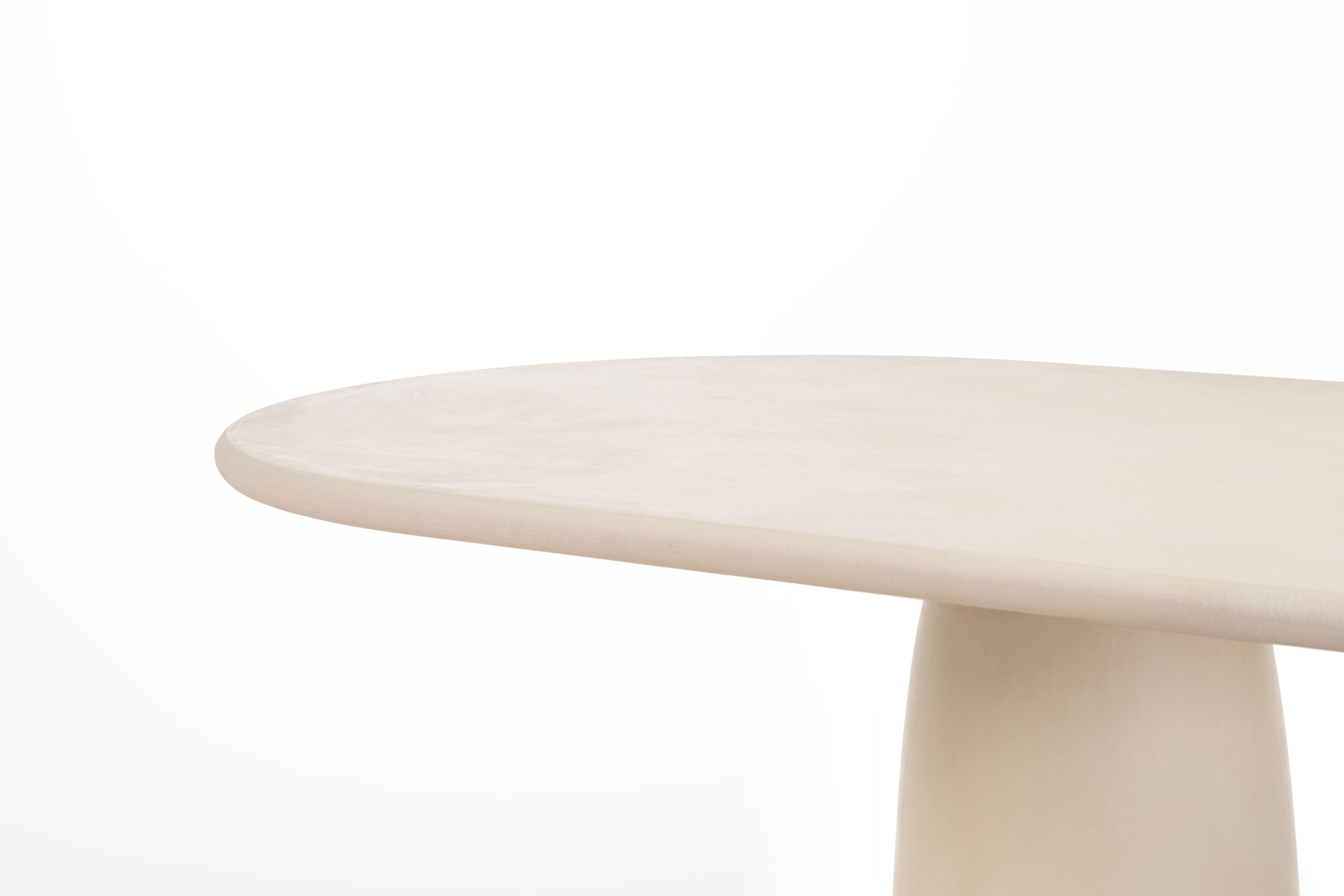 Minimalist Contemporary Rounded Natural Plaster 