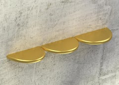 Contemporary Rounded Shelf Nina Gold by Chapel Petrassi