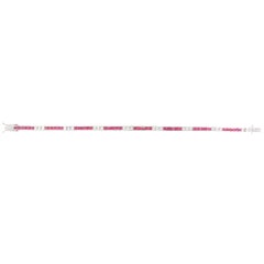 Contemporary Ruby and Diamond Line Tennis Bracelet in White Gold