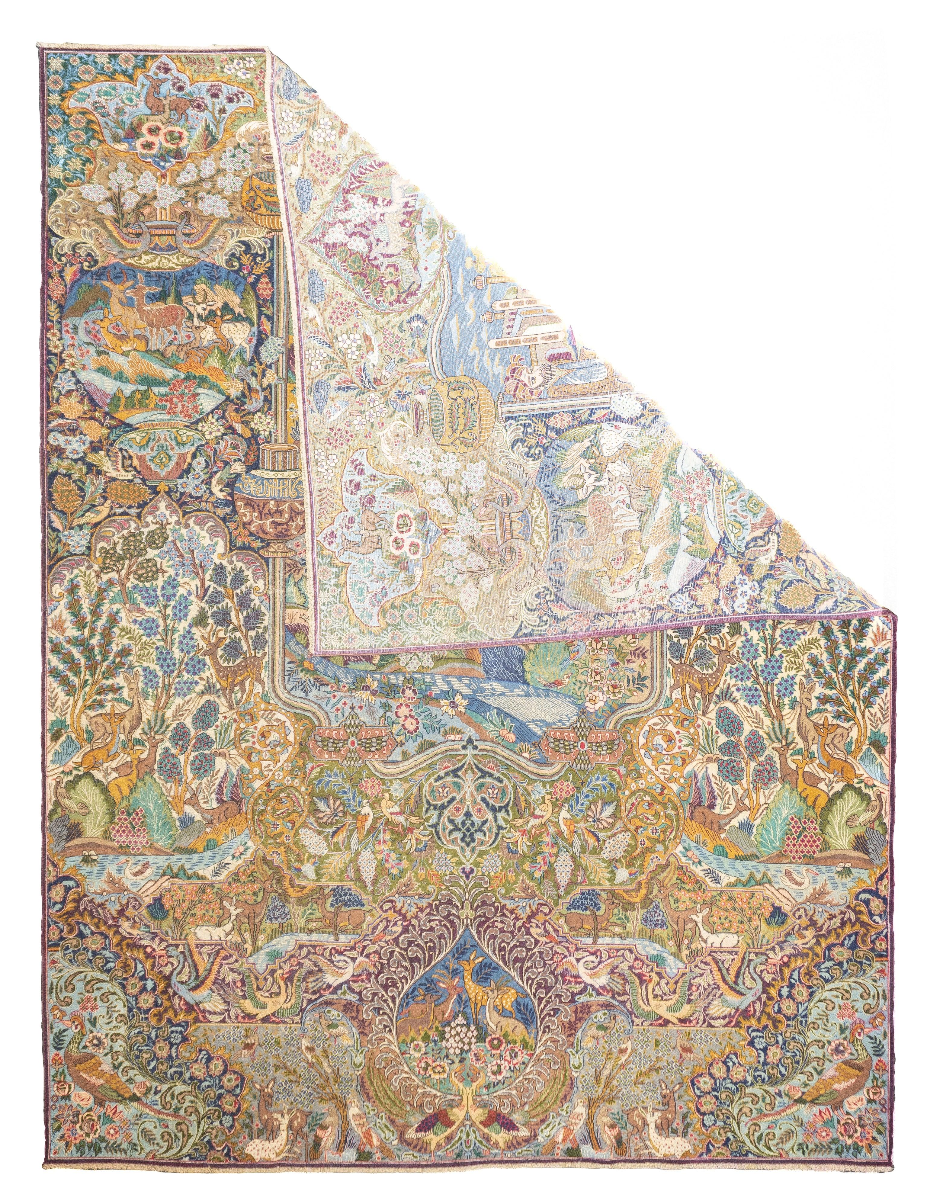 Contemporary Rug 9'10'' x 10'9''. Recent trends including borderless, abstract, painterly, geometric, non-objective, non-traditional, restricted palette and textural variation (e.g., high and low pile). The contempo carpet generally eschews the
