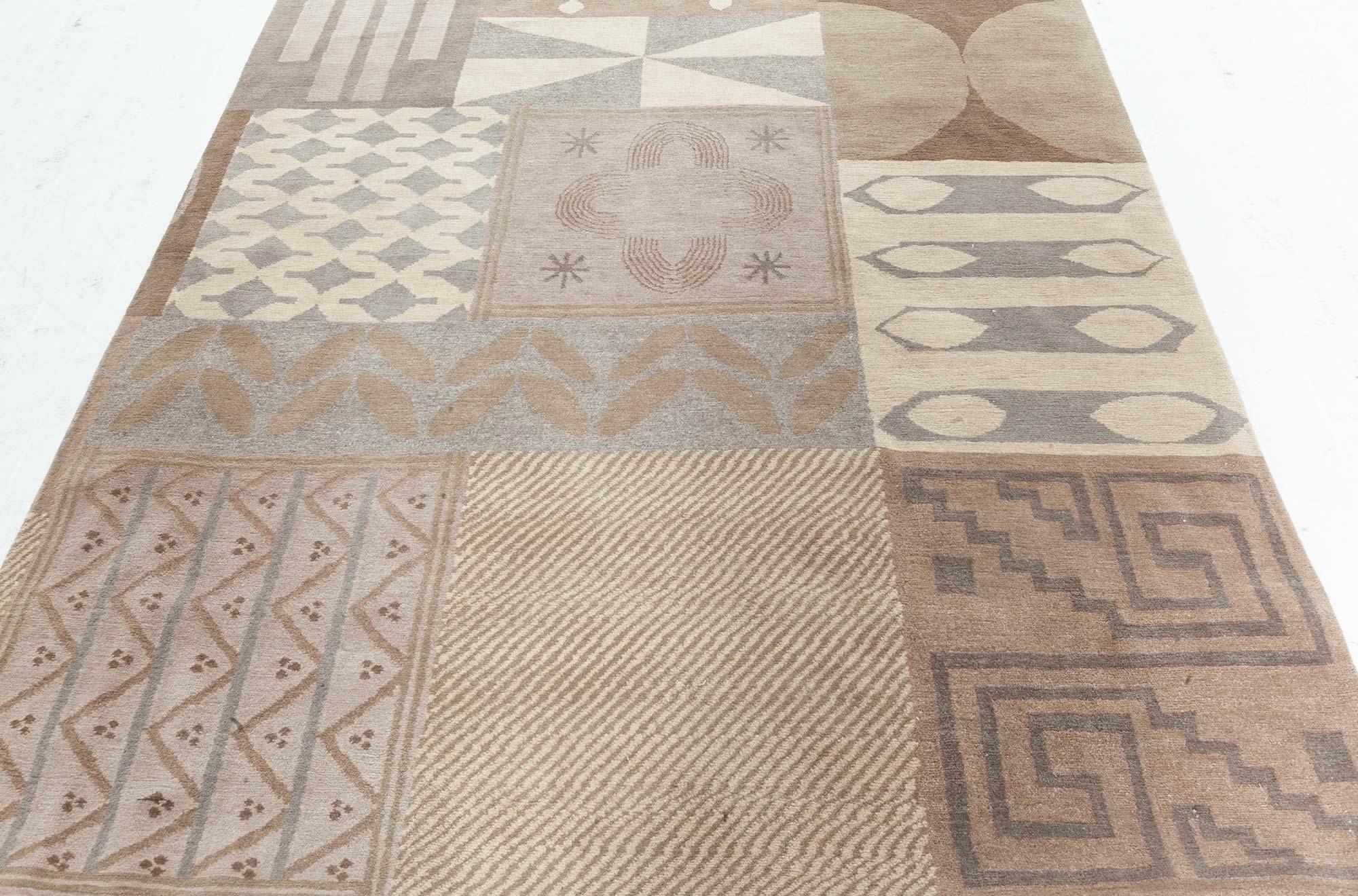 Zeitgenössischer teppich von Doris Leslie Blau (Handgeknüpft) im Angebot