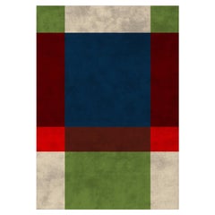 Contemporary Rug Hand Tufted Knotted Himalayan Wool Color Carpet
