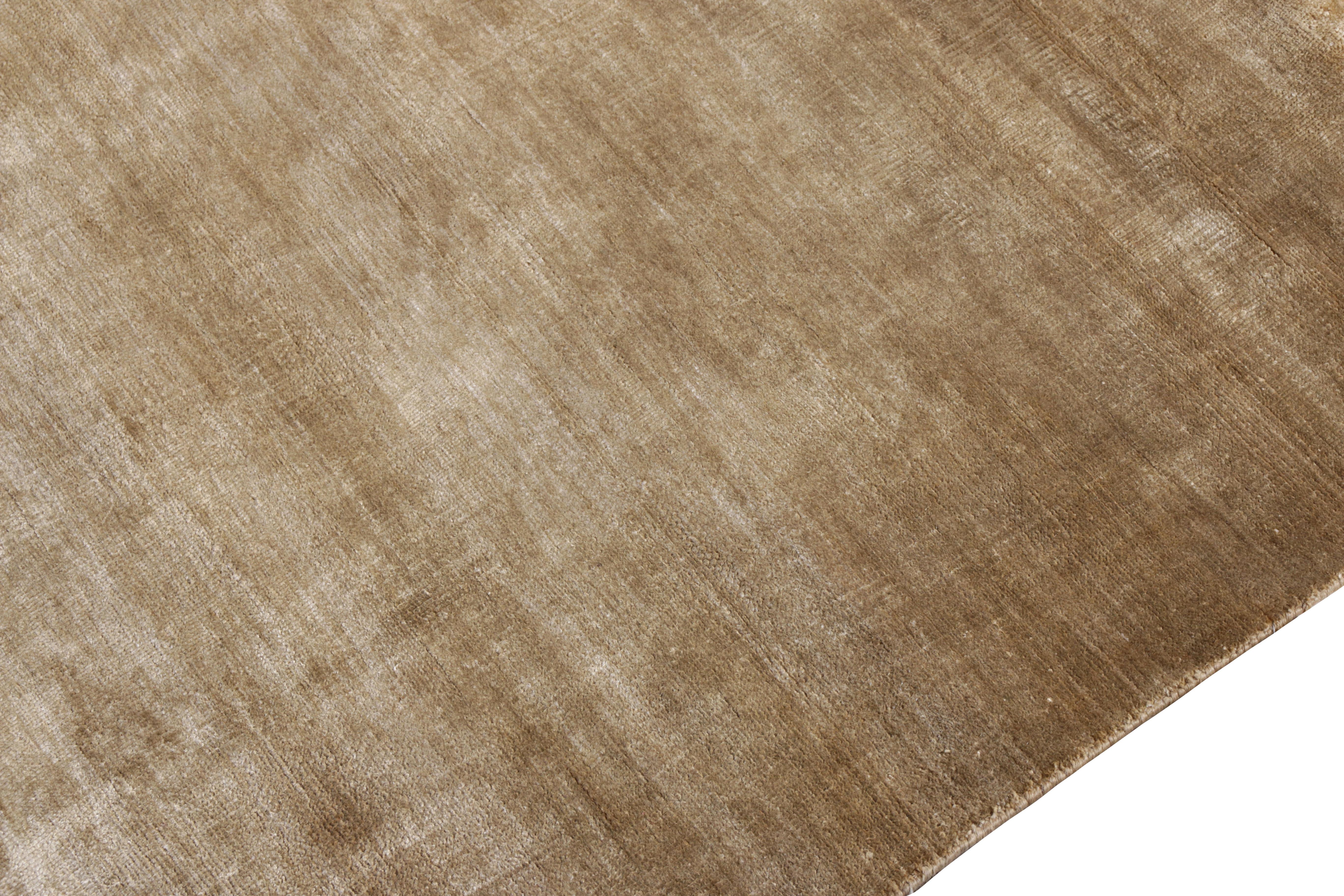 Contemporary-Teppich in Beige Brown Open Field von Rug & Kilim (Moderne) im Angebot