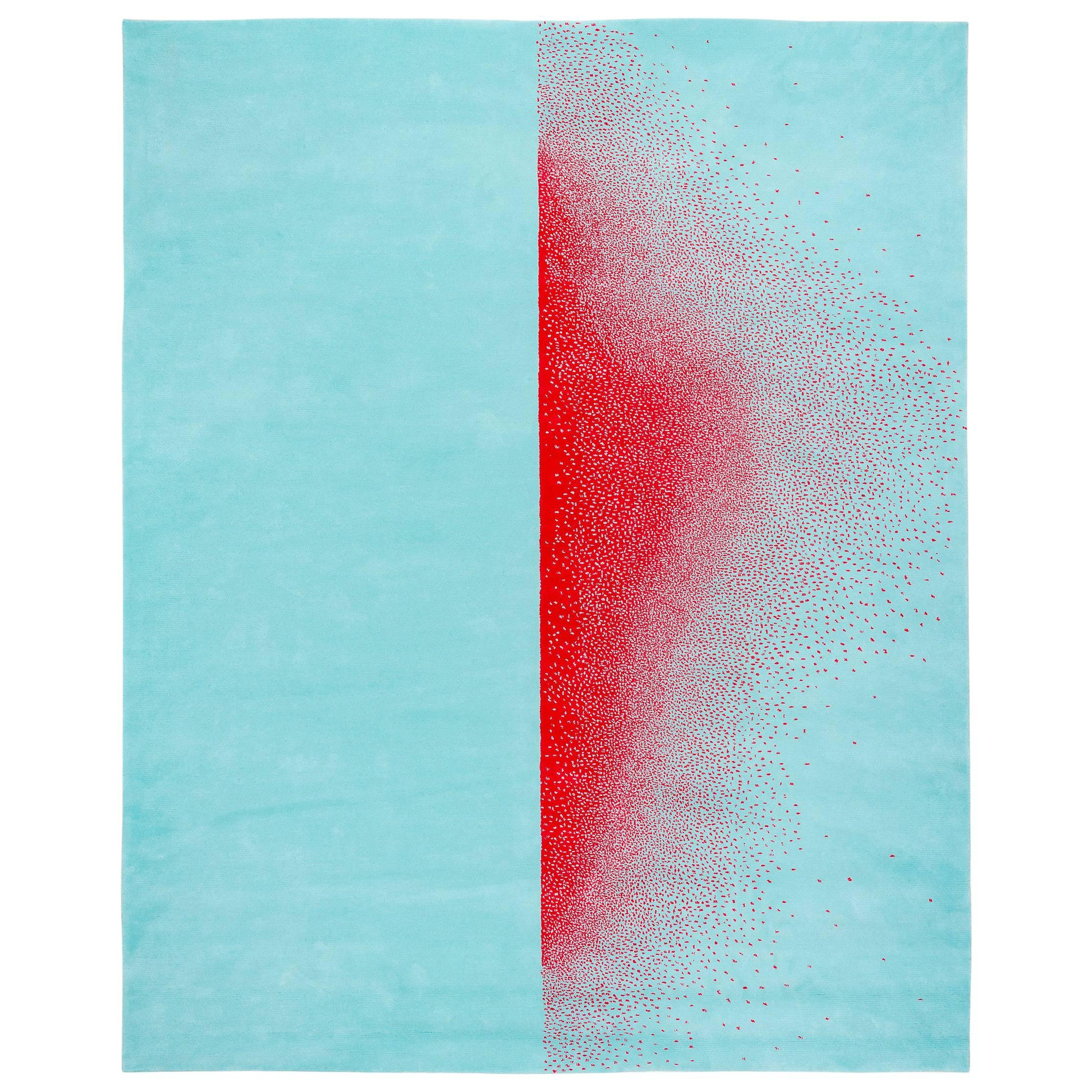 Contemporary Rug in Wool "Ascend" by Joe Doucet For Sale