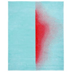 Contemporary Rug in Wool "Ascend" by Joe Doucet
