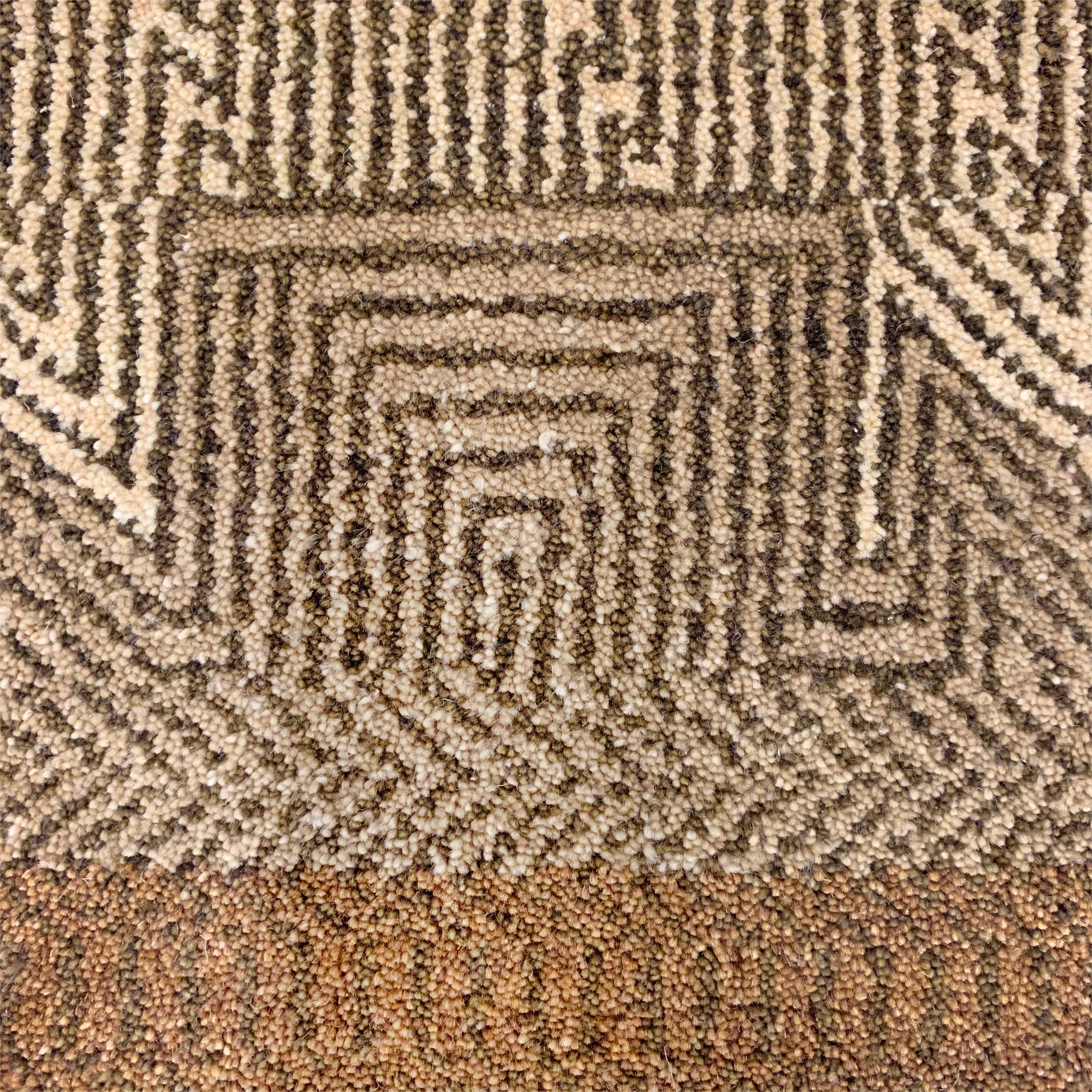 Contemporary Rug with a Tribal Pattern 2
