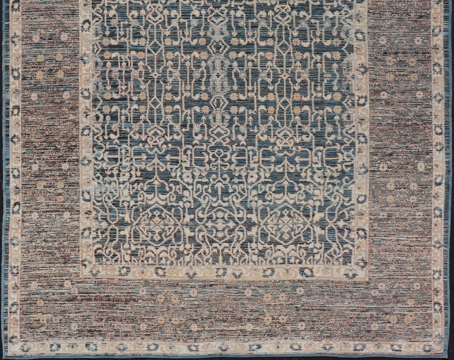 Contemporary Rug with Intricate Pattern Inspired by 13th Century Seljuk Designs For Sale 3