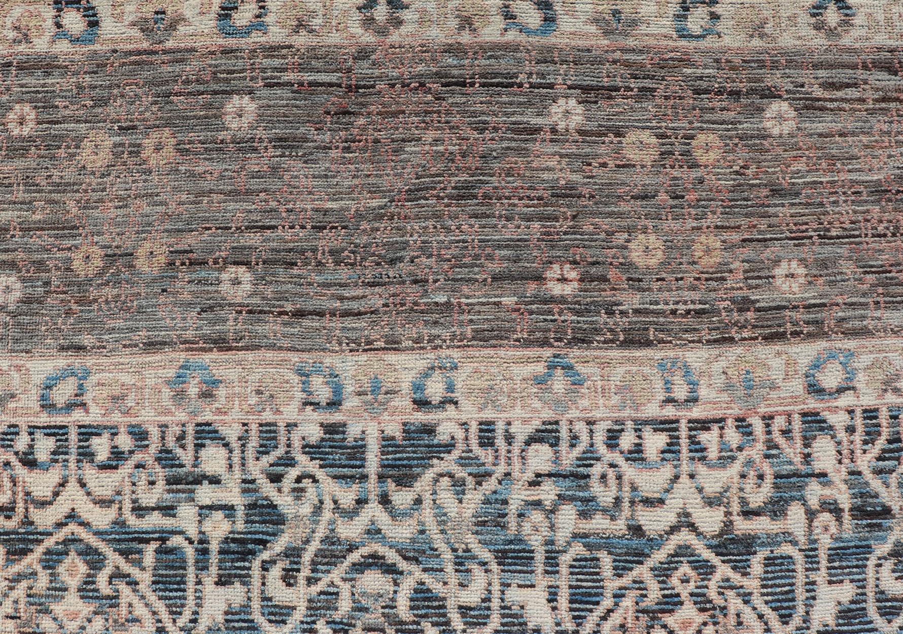 Afghan Contemporary Rug with Intricate Pattern Inspired by 13th Century Seljuk Designs For Sale
