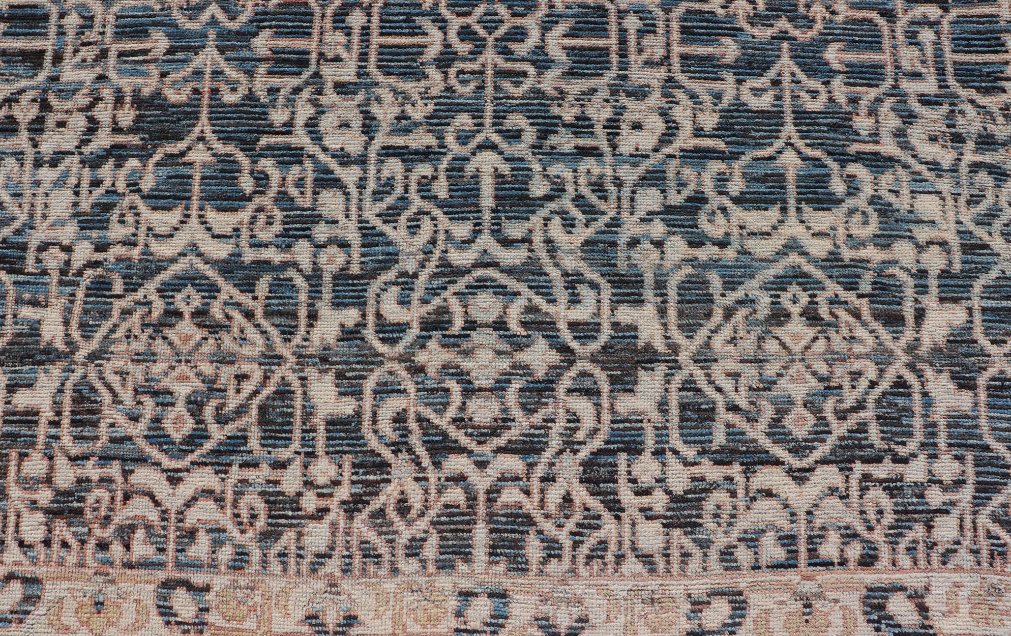 Wool Contemporary Rug with Intricate Pattern Inspired by 13th Century Seljuk Designs For Sale
