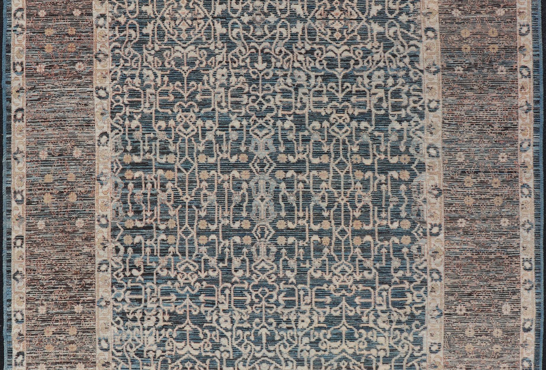 Contemporary Rug with Intricate Pattern Inspired by 13th Century Seljuk Designs For Sale 1