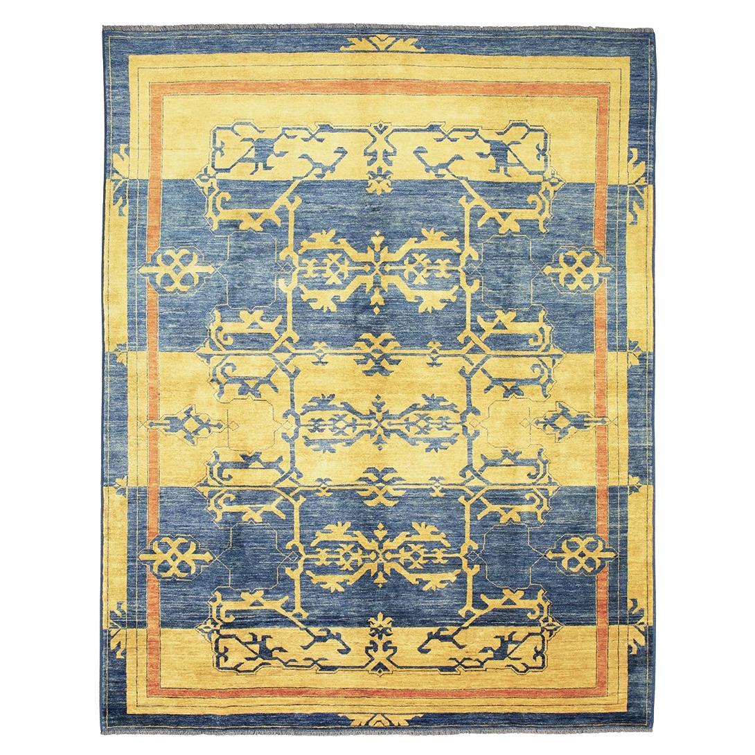 Tapis contemporain Yadan à motif abstrait en laine