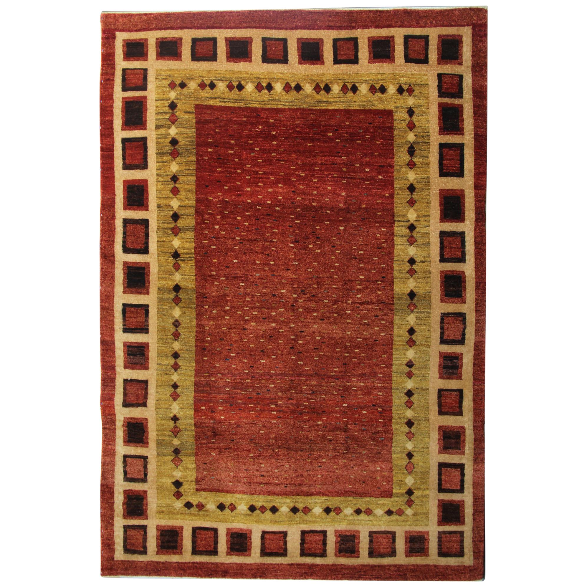 Contemporary Rugs, Handwoven Modern Rugs Carpet from Afghanistan For Sale