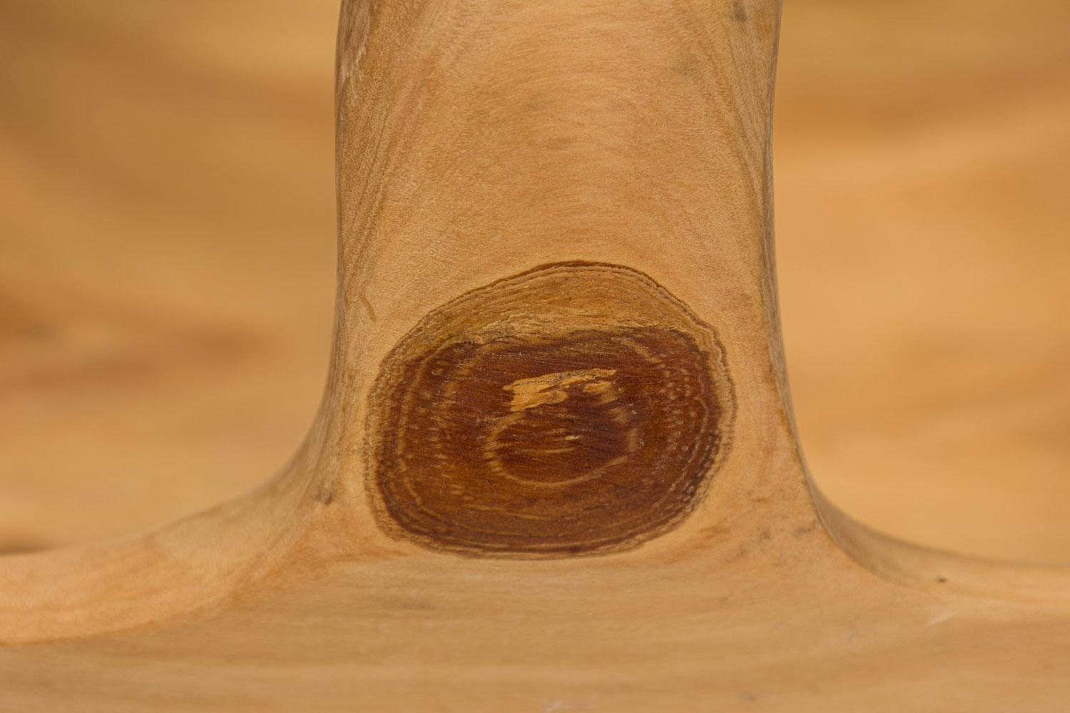 Zeitgenössisch Rustikal Modern Organische Form Holzkorb im Angebot 3