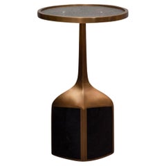 Contemporary R&Y Augousti Side Table in Patinated Brass