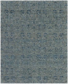 Tapis tibétaine contemporain S10 à motifs floraux de Doris Leslie Blau