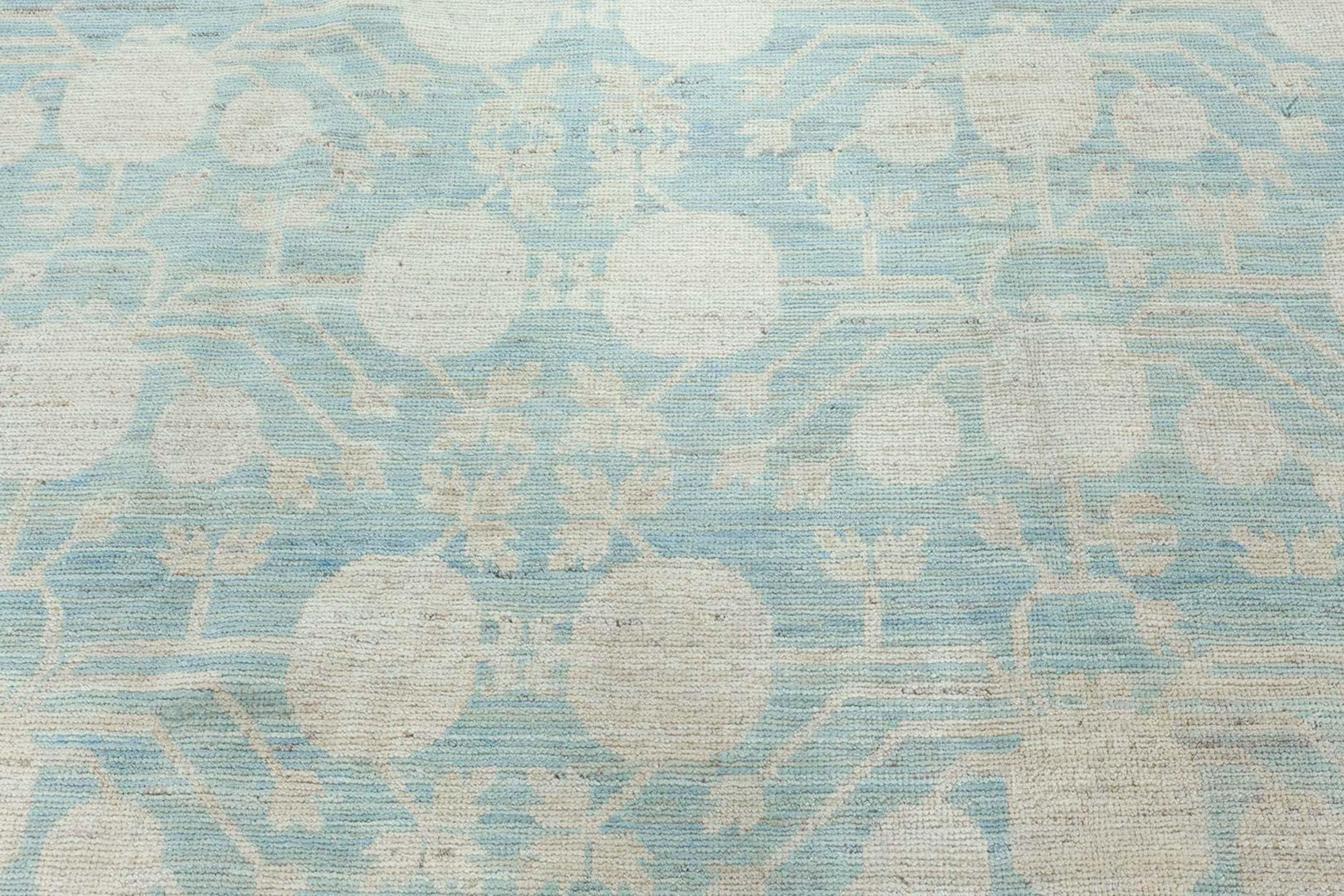 Moderne Tapis contemporain Samarkand en laine fait à la main par Doris Leslie Blau en vente