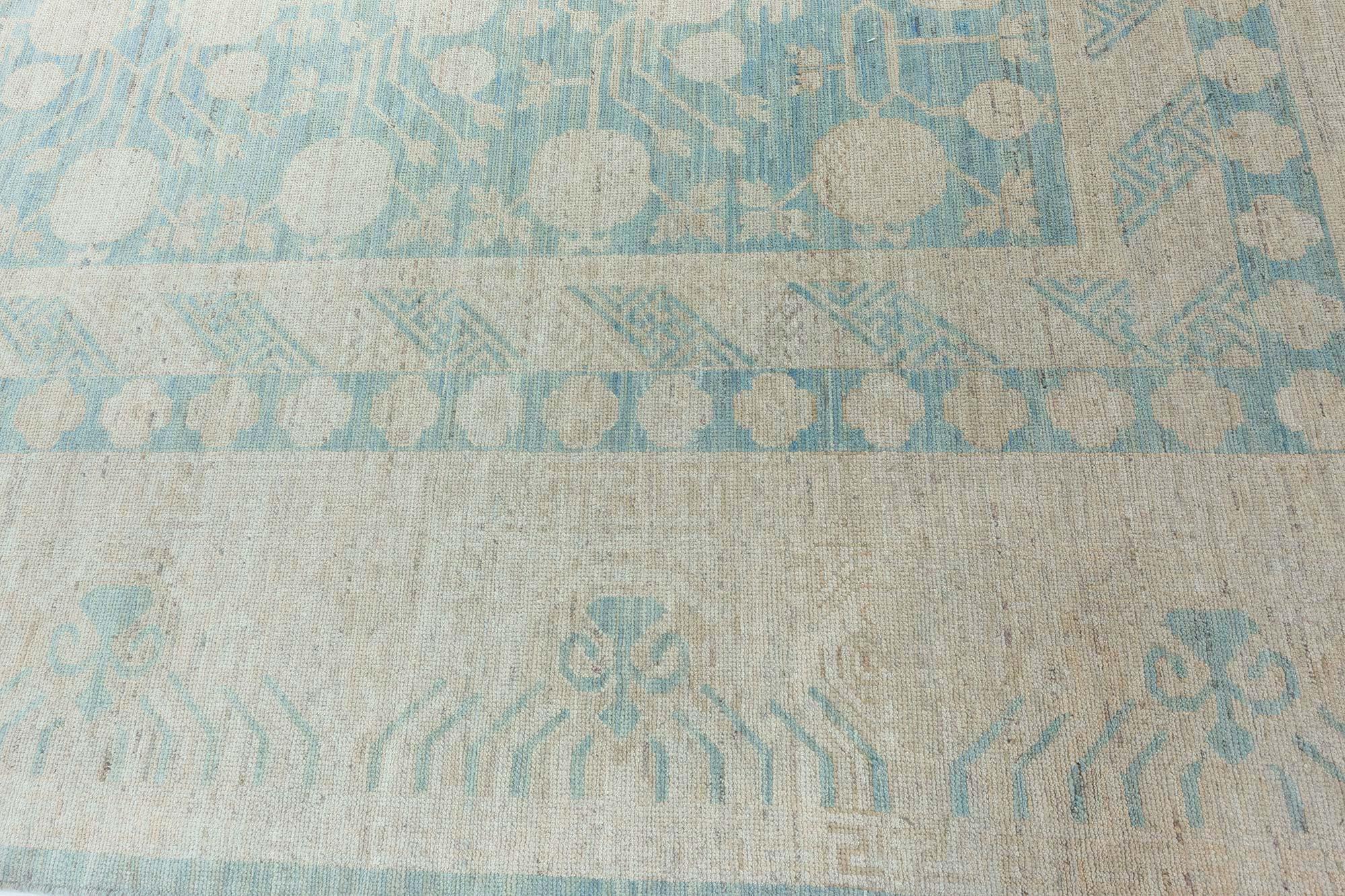 Afghan Tapis contemporain Samarkand en laine fait à la main par Doris Leslie Blau en vente