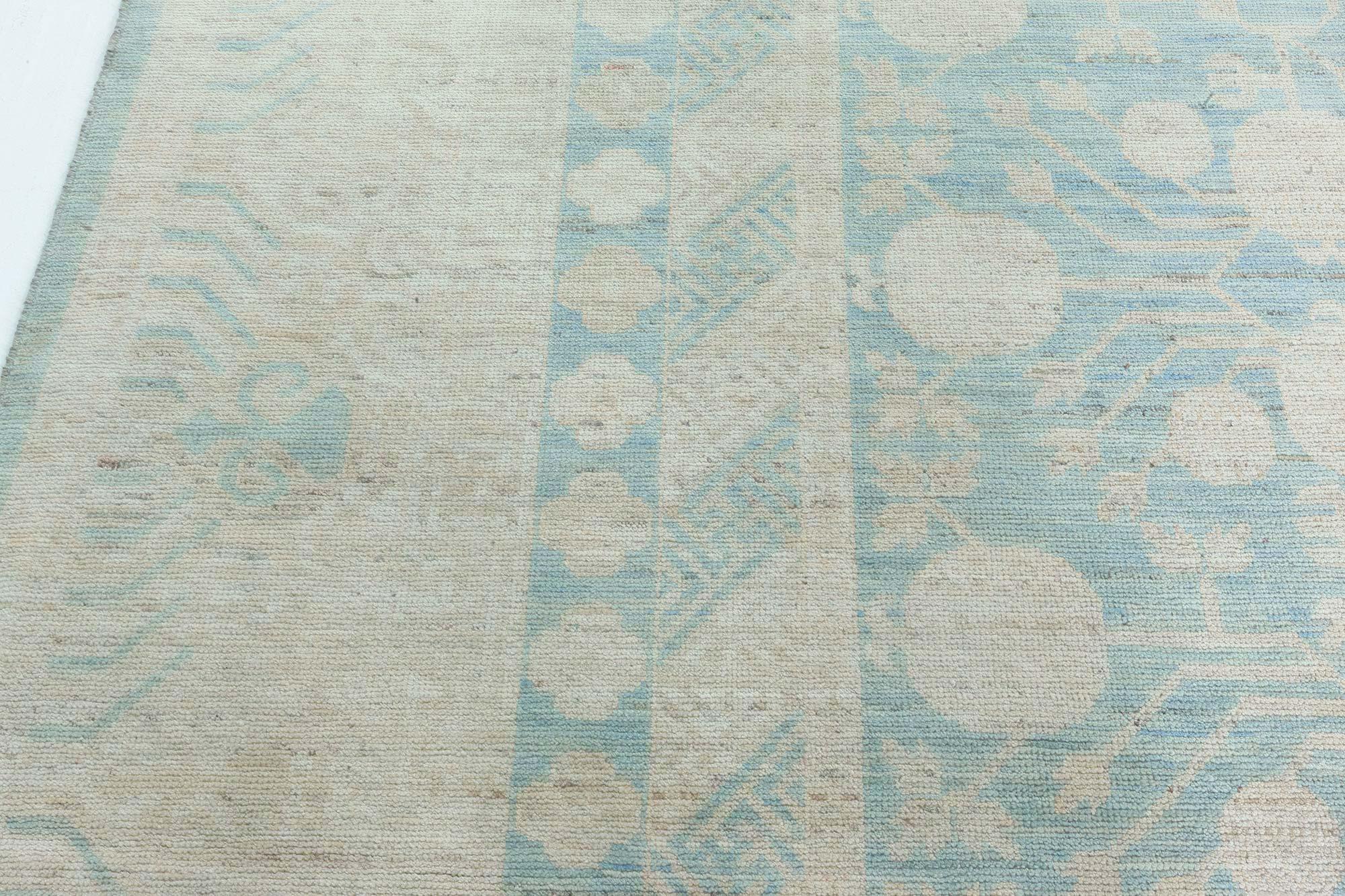 Tissé à la main Tapis contemporain Samarkand en laine fait à la main par Doris Leslie Blau en vente