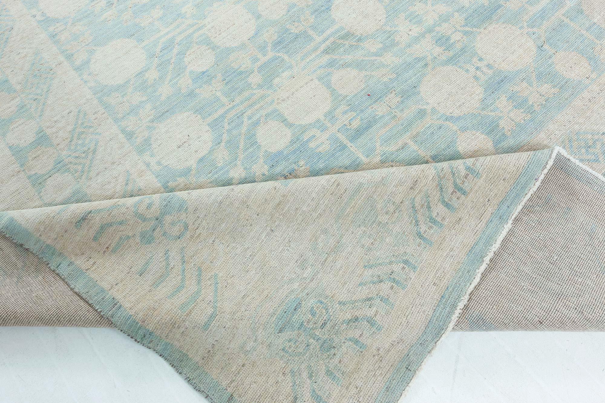 Laine Tapis contemporain Samarkand en laine fait à la main par Doris Leslie Blau en vente