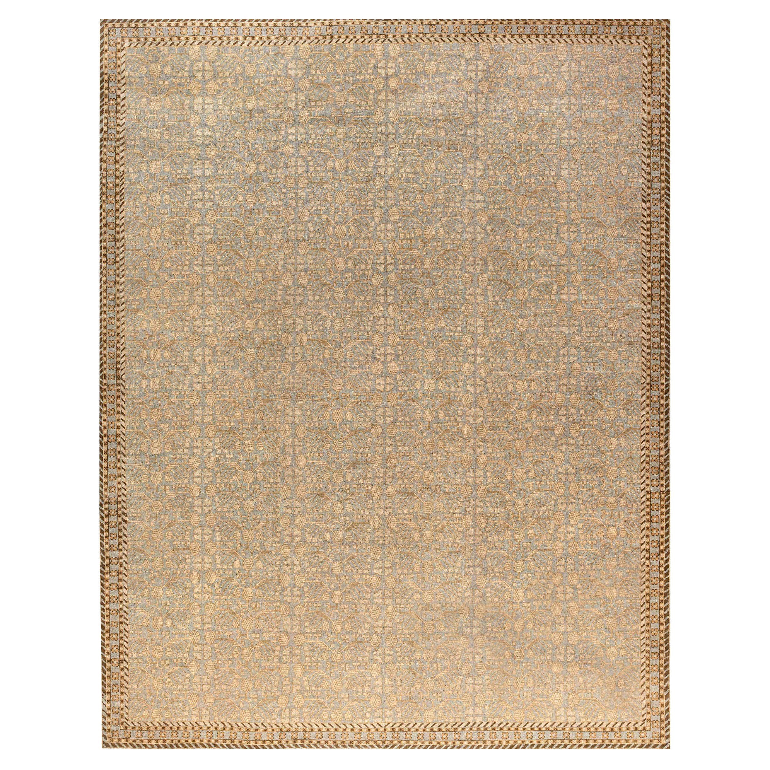 Tapis contemporain en laine Samarkand de Doris Leslie Blau, design traditionnel fait à la main