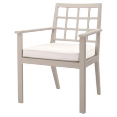 Contemporary Sand Aluminum Outdoor Armchair