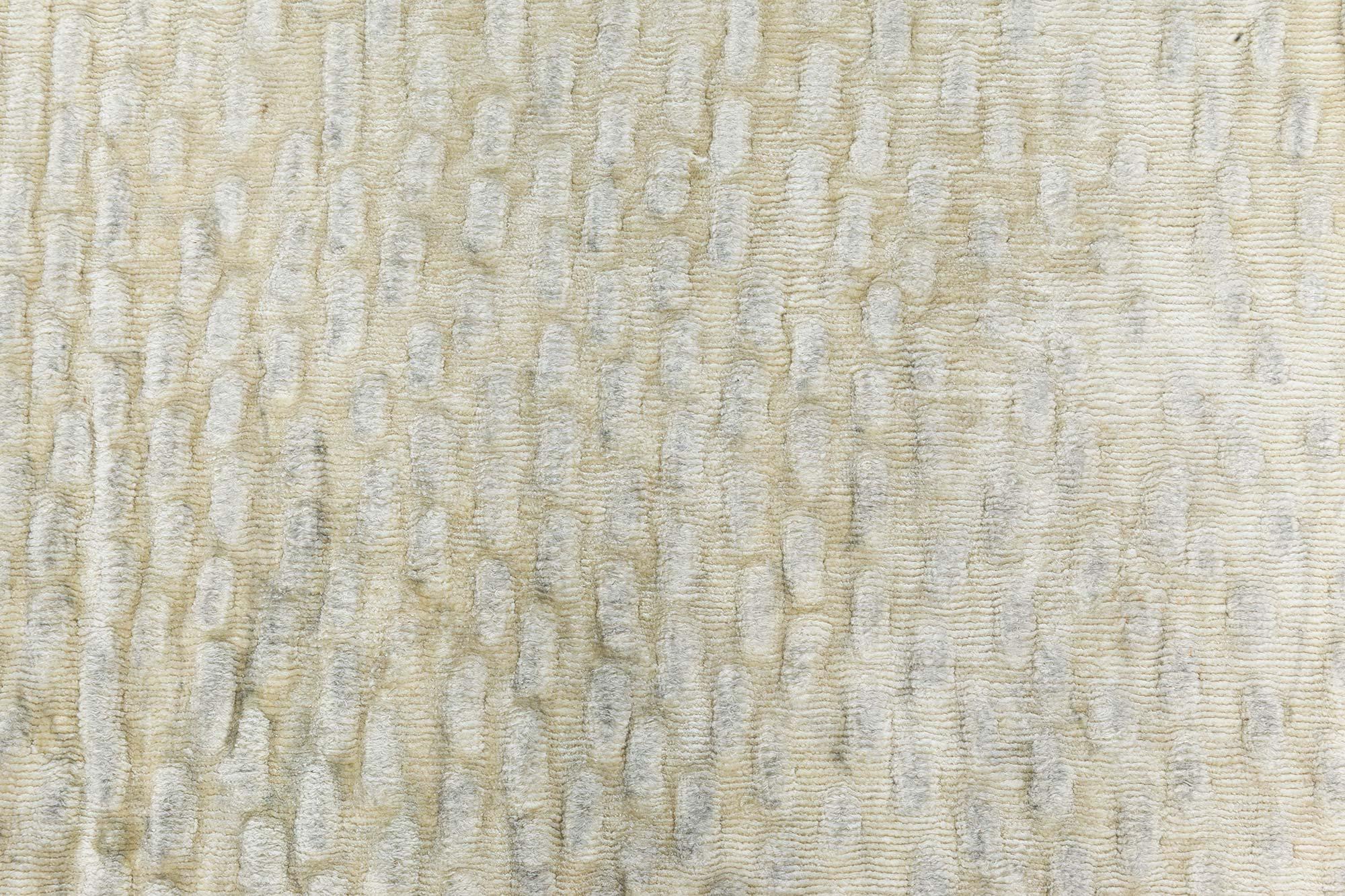 Modern Contemporary Sand Dunes Handmade Silk Rug by Doris Leslie Blau For Sale