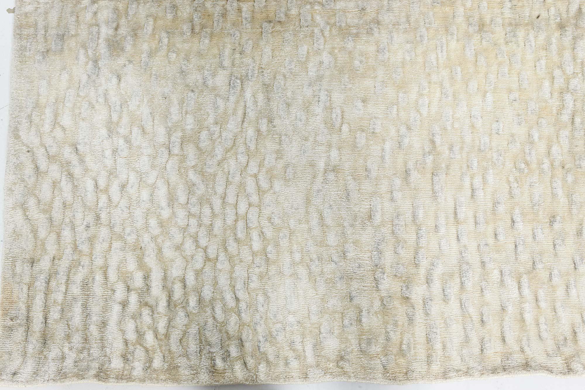 Contemporary Sand Dunes Handmade Silk Rug by Doris Leslie Blau In New Condition For Sale In New York, NY