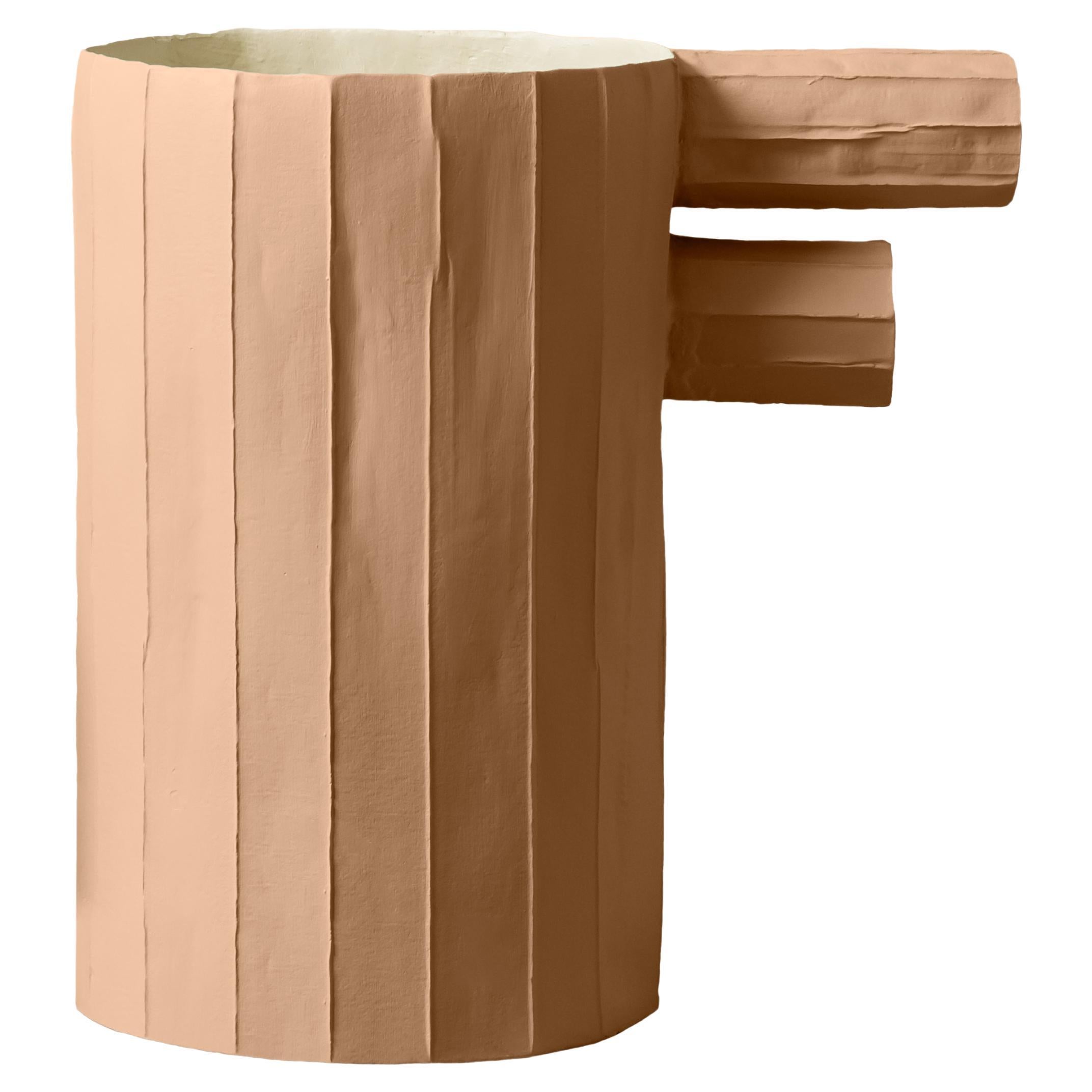 Zeitgenössische Sandpapier-Ton-Skulptur PINO BIS