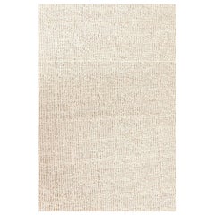 Tappeto contemporaneo Sandy Beige a tessitura piatta in lana Kilim di Doris Leslie Blau