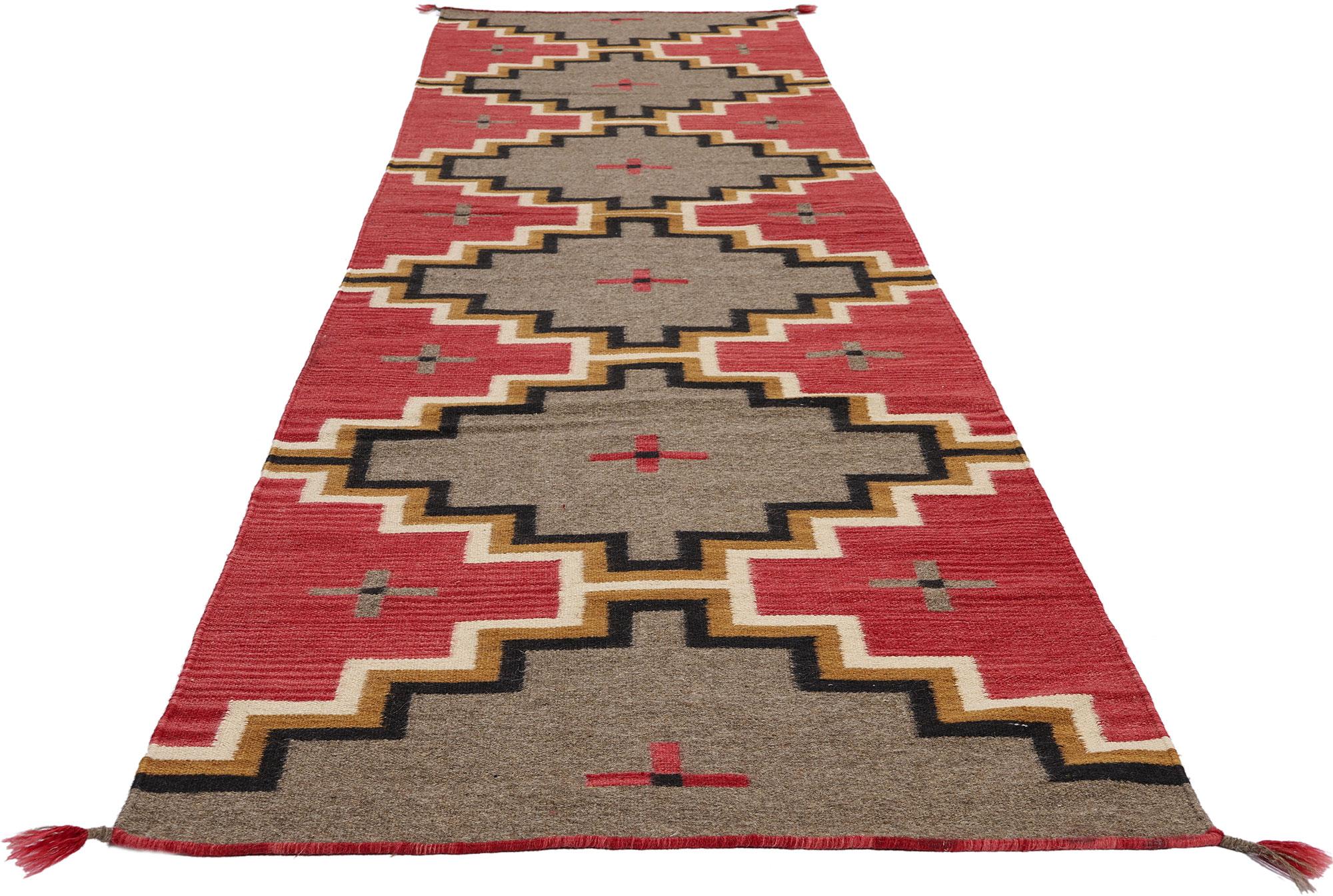 Sud-asiatique Tapis contemporain Santa Fe Southwest Modern Ganado Navajo-Style en vente