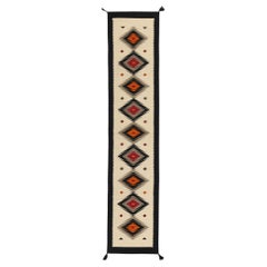 Contemporary Santa Fe Southwest Modern Desert Navajo-Style Flatweave Carpet