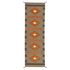 Vintage Contemporary Santa Fe Southwest Modern Navajo-Style Rug